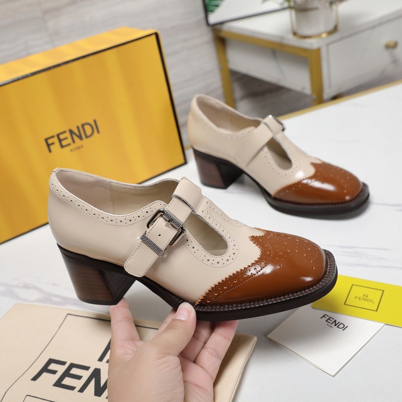 F**di leather shoes